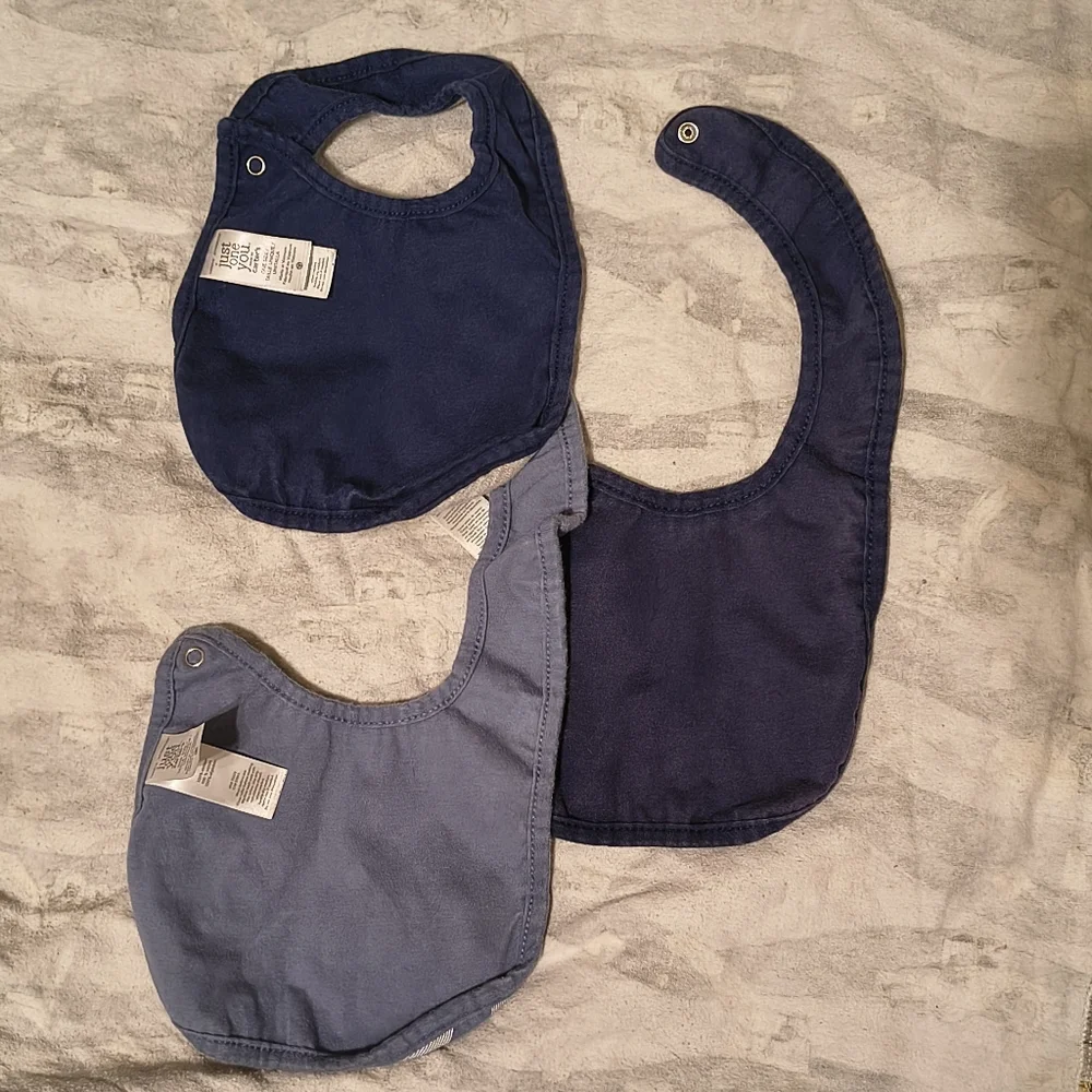 Unbranded Kids Bib Set - Blue & Gray